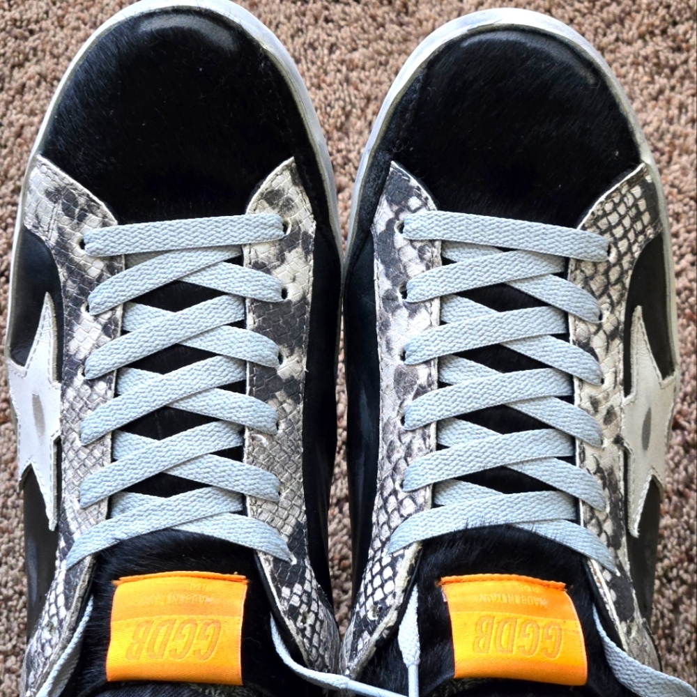 Men's Golden Goose (Limited Edition) Black and Purple Sneakers